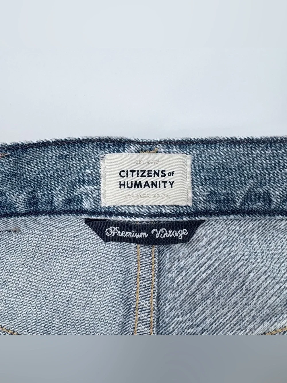 Citizens of Humanity Kaia High-Rise Distressed Denim Shorts